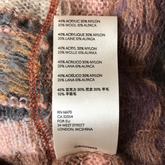 NWT Free People December Skies Poncho - Picture 5 of 5